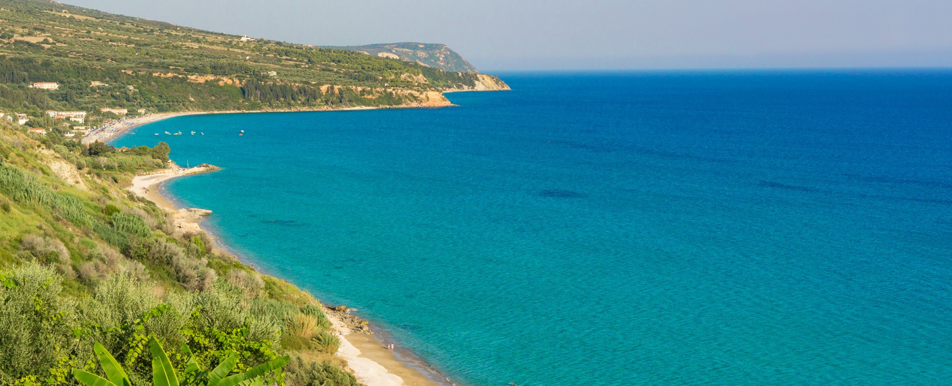 Sea views and beaches of Lourdata, Kefalonia, Greek Islands