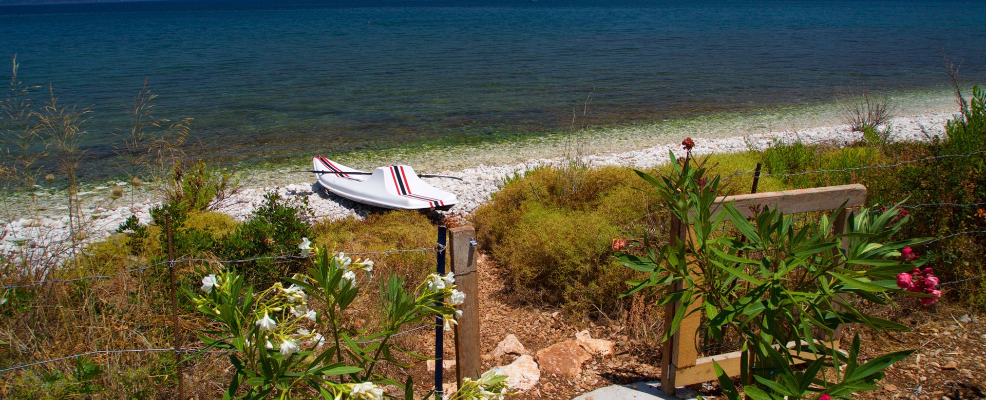 Beach access from Villa Frydi, Karavomilos, Kefalonia, Greek Islands